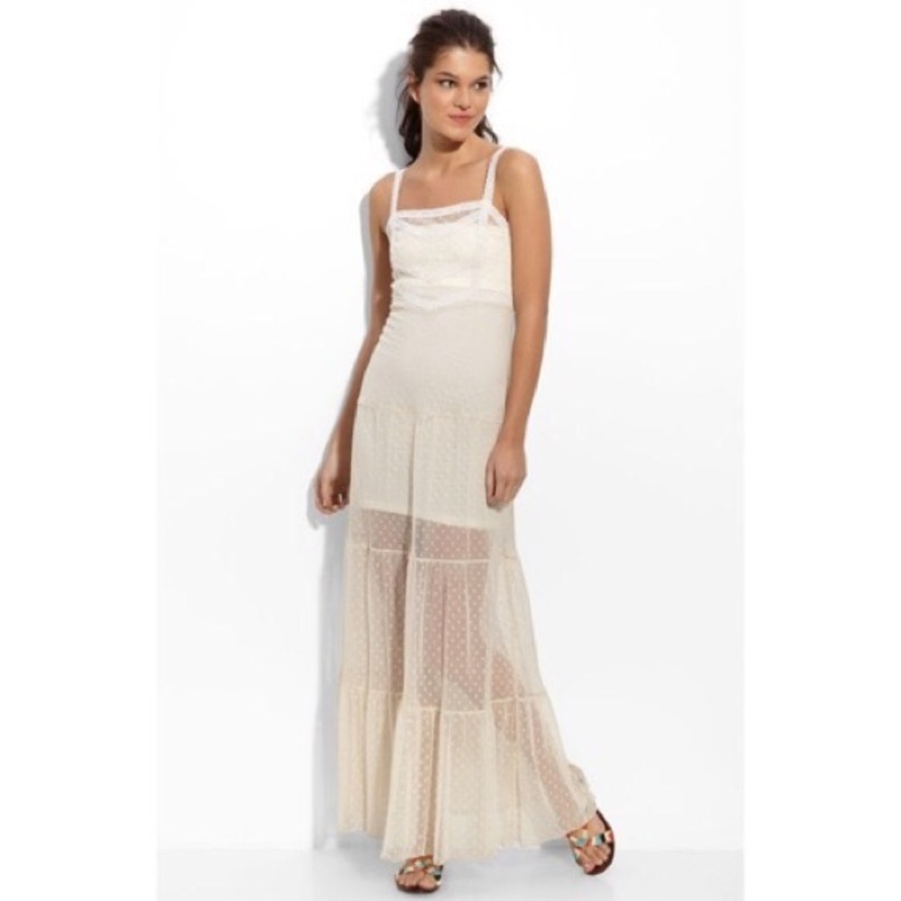 Free People Intimately Point D’Espirit Maxi Slip - Picture 3 of 5